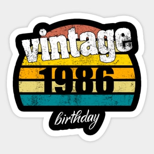 Vintage 1986 Sticker